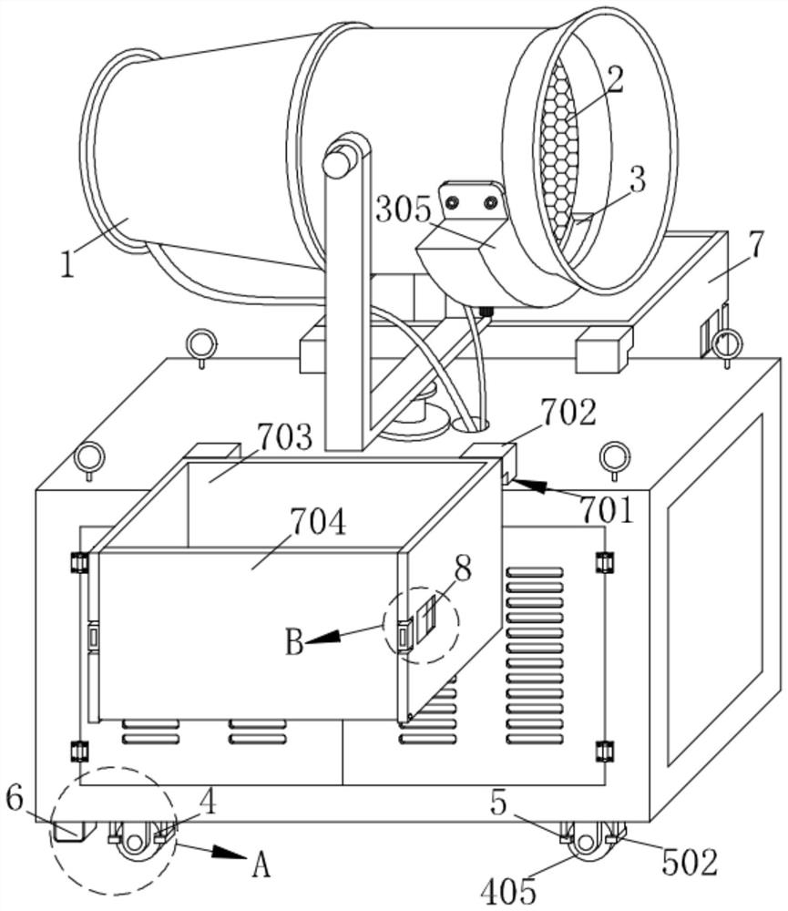 Dust falling device for steel slag grinding workshop