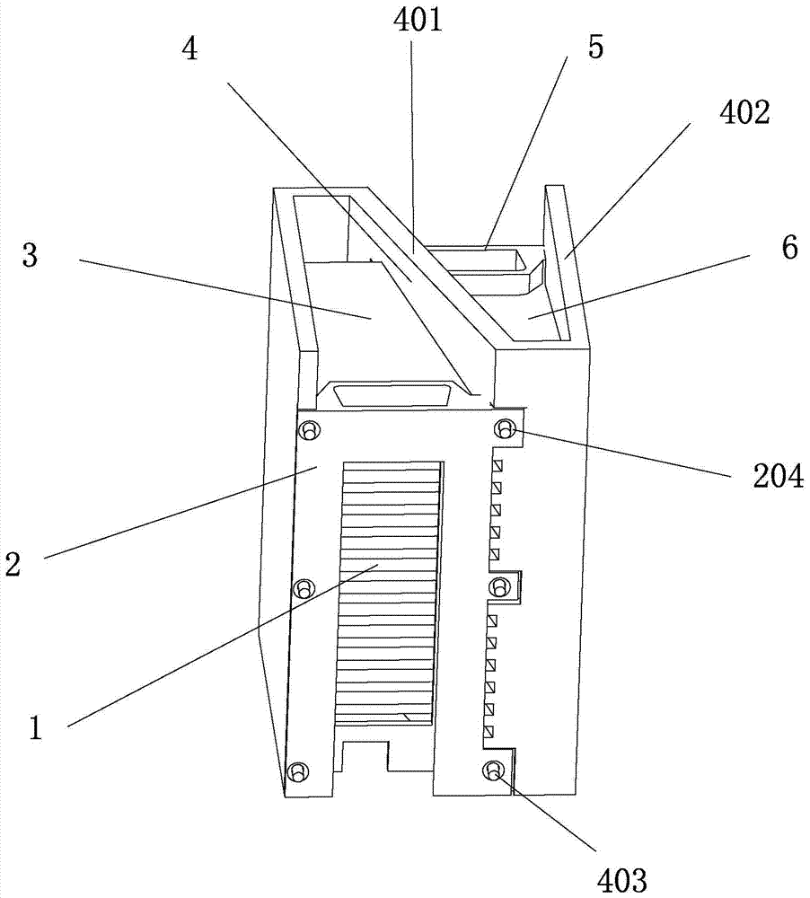 A dual power supply automatic transfer switch arc extinguishing cover with protective parts