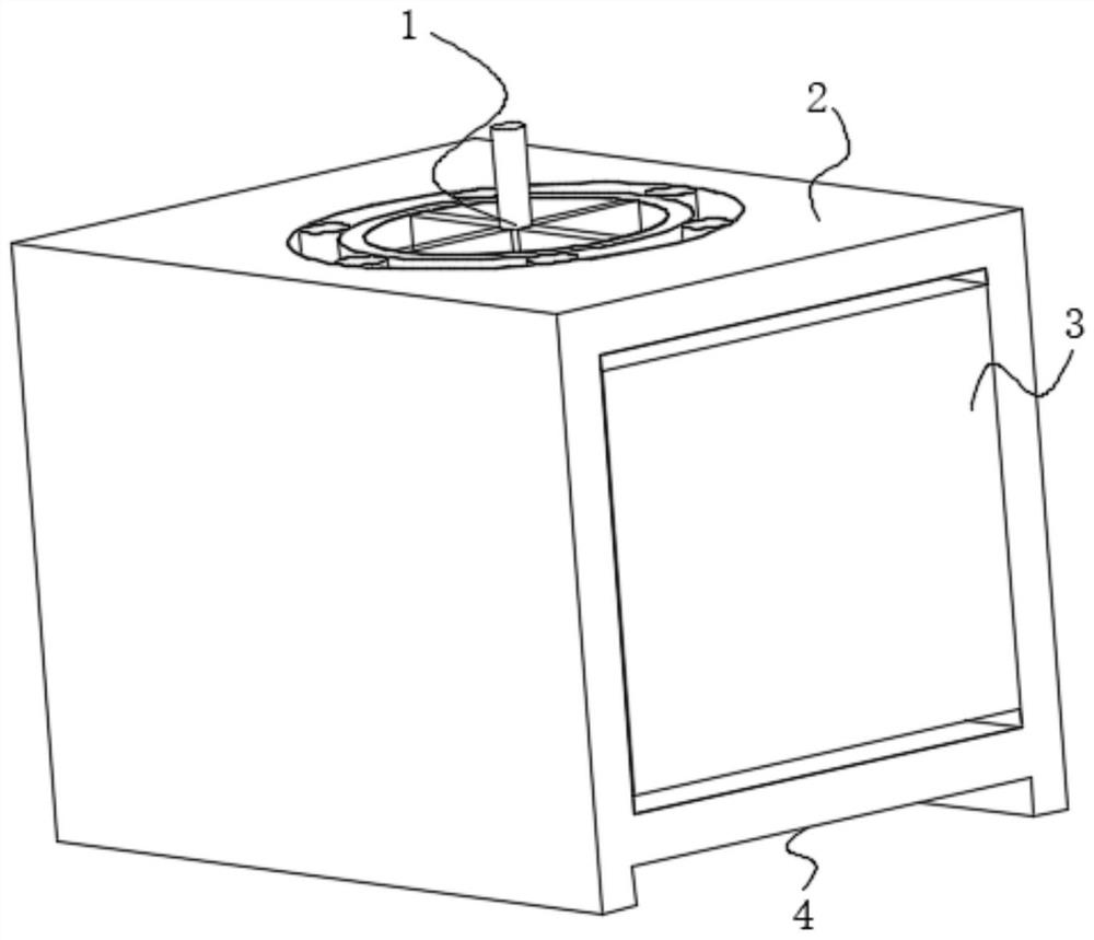 Material receiving device of numerical control lathe