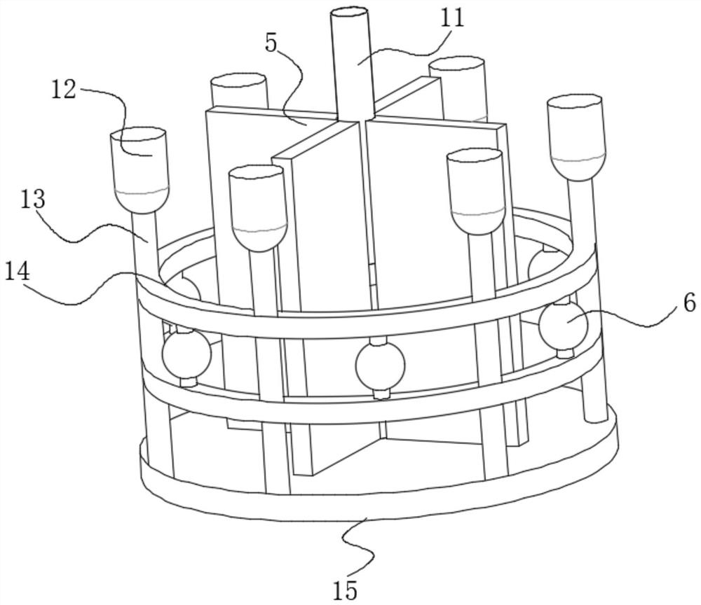 Material receiving device of numerical control lathe