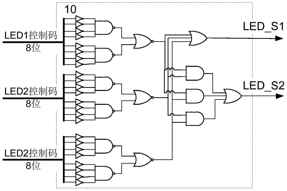 Self-adaptive adjustment three-channel colored lamp LED constant current driving circuit and method