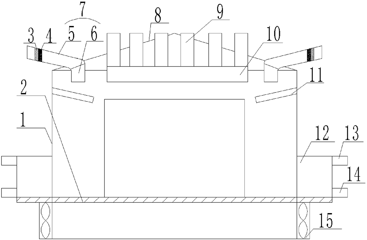 Novel server heat dissipation device