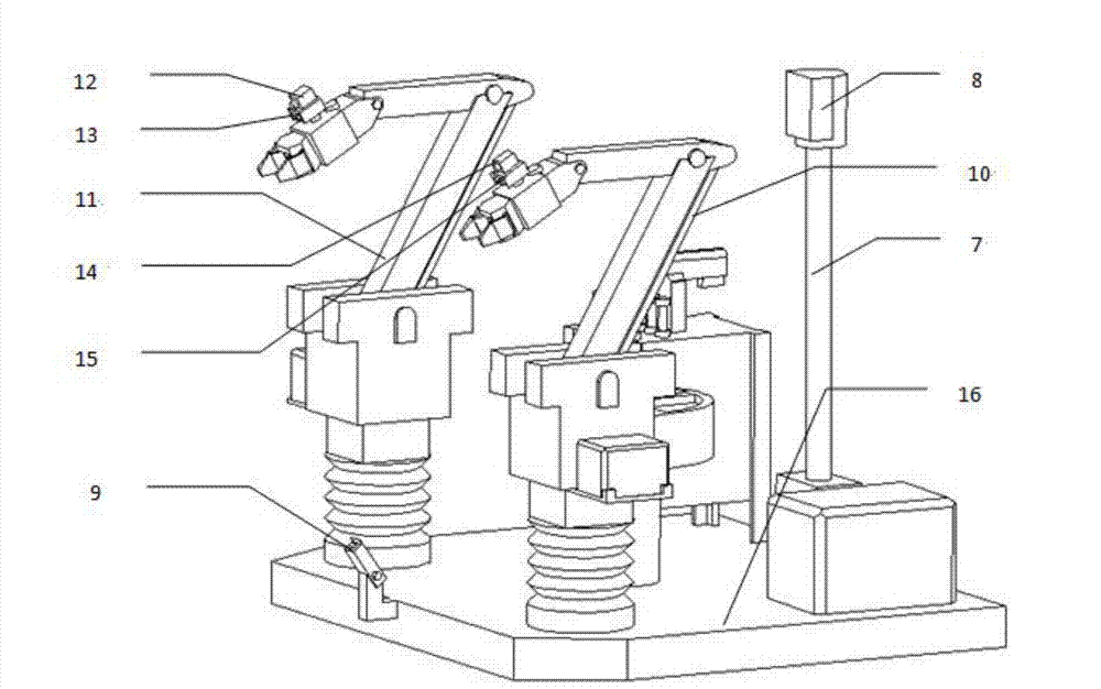 Visual system and working method for high-voltage hot-line operating robot