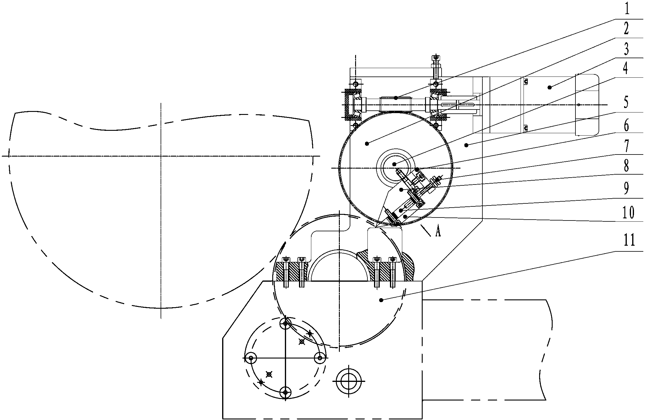 Gluing and glue adjusting mechanism of single face corrugated board machine