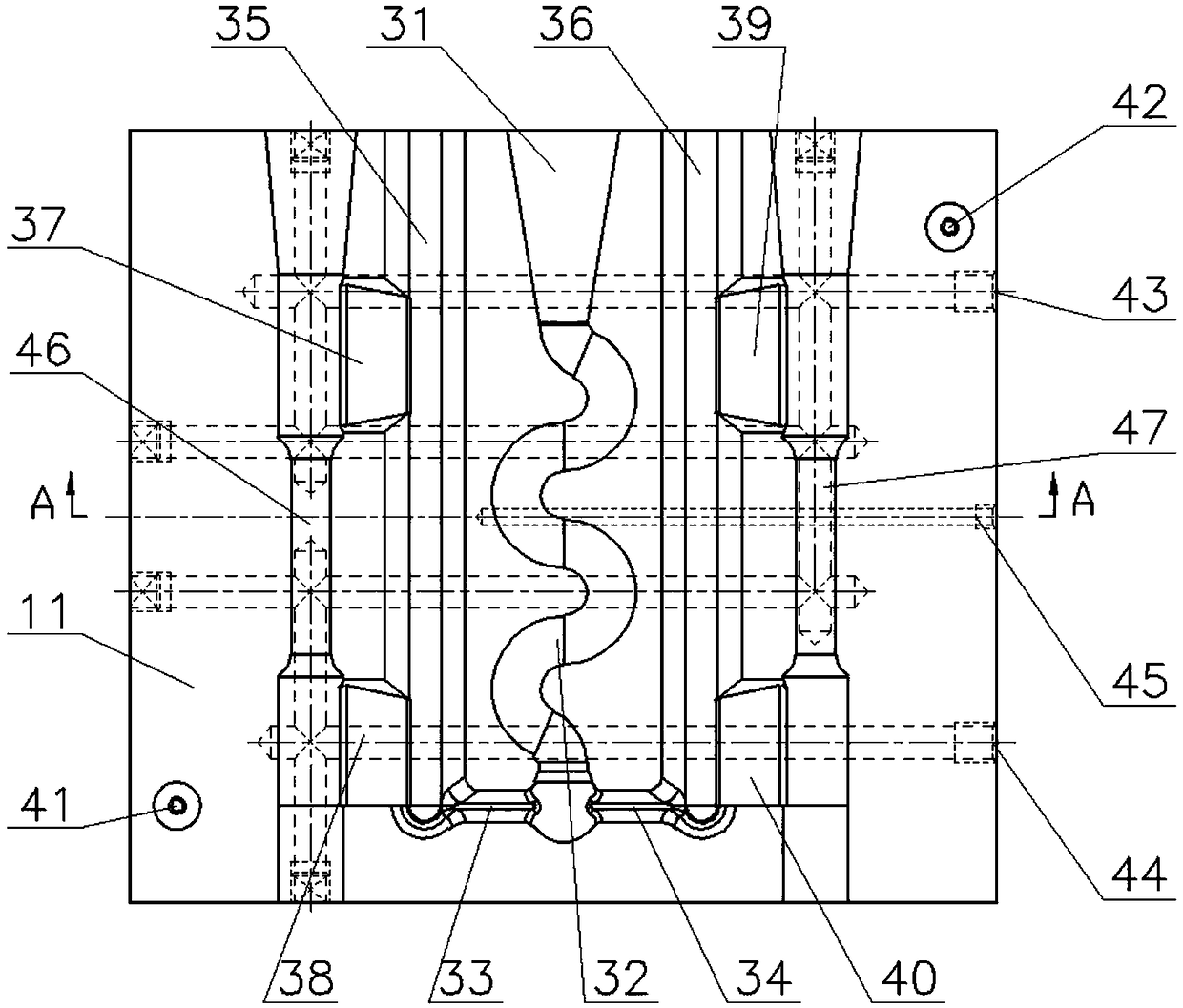 A liquid forming device for light alloy