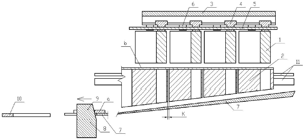 Plate punching die