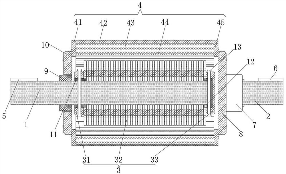 Rotor for dual-rotor electric machine of hybrid power system