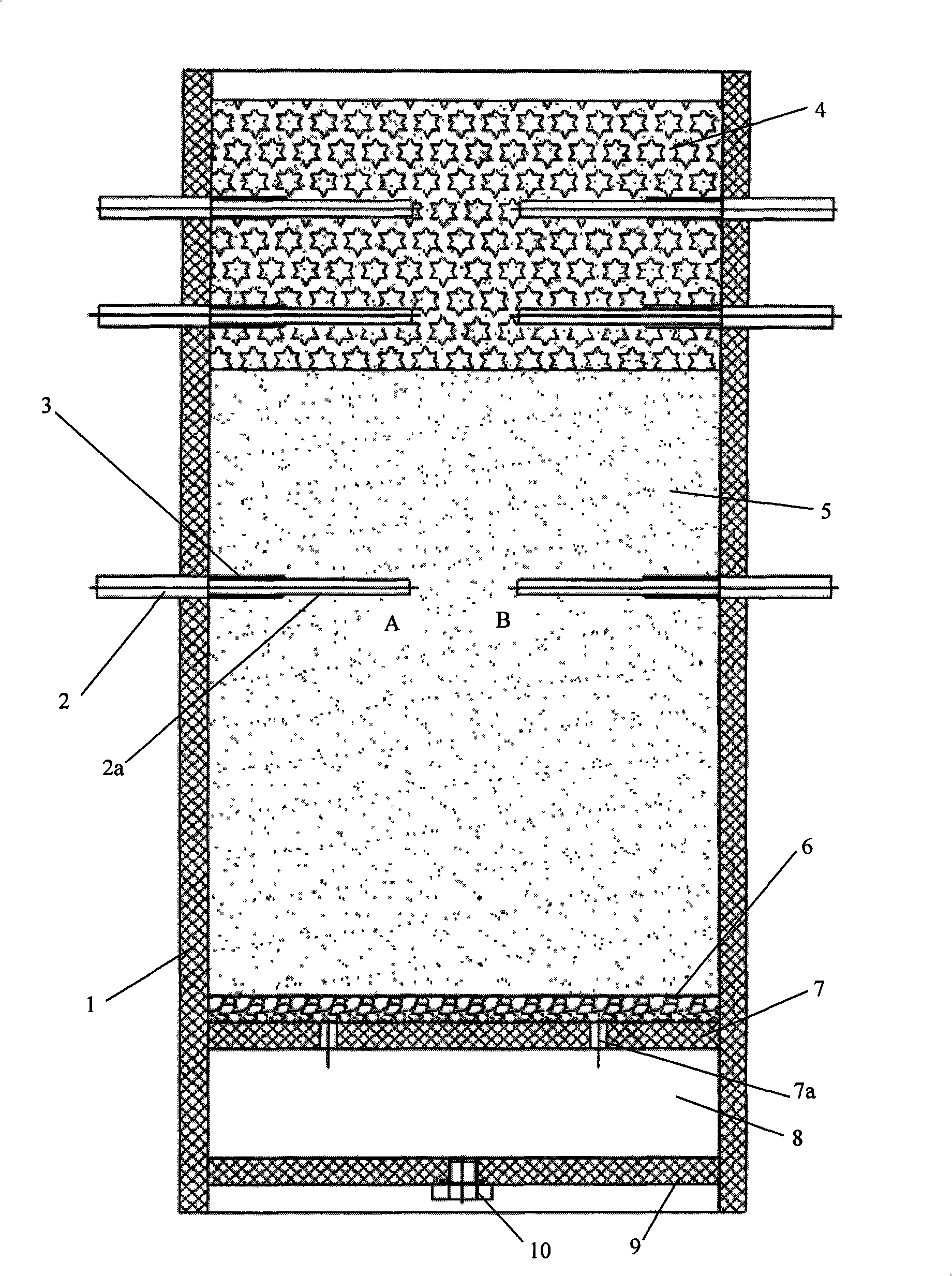 System for layered measuring soil moisture