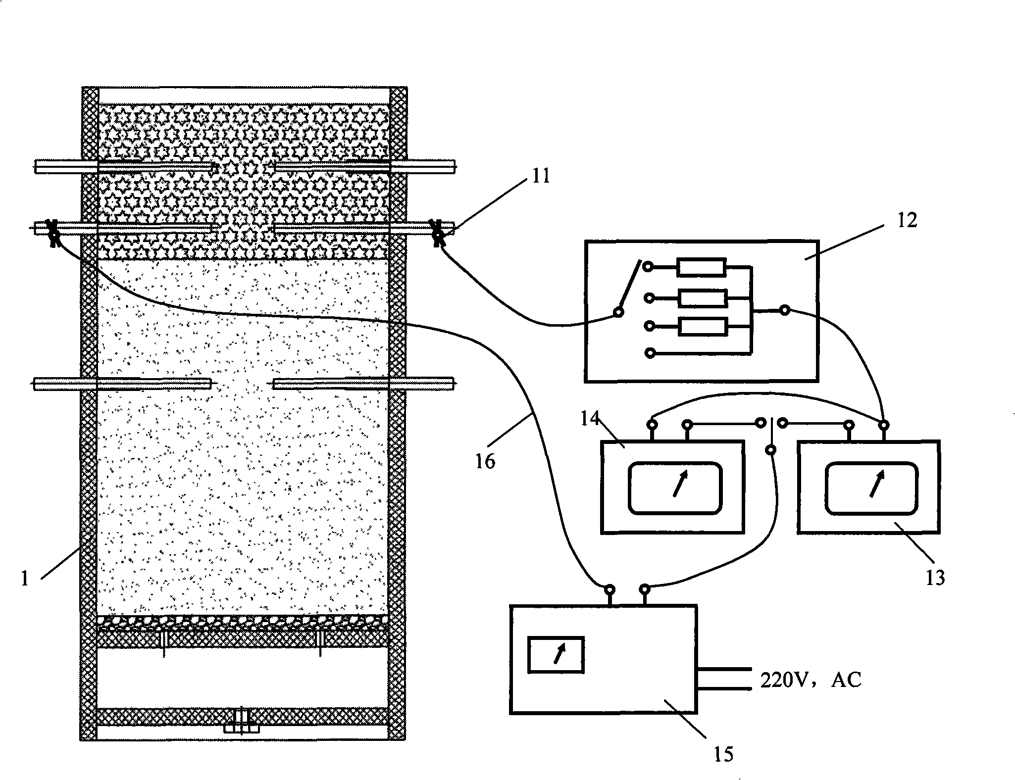 System for layered measuring soil moisture