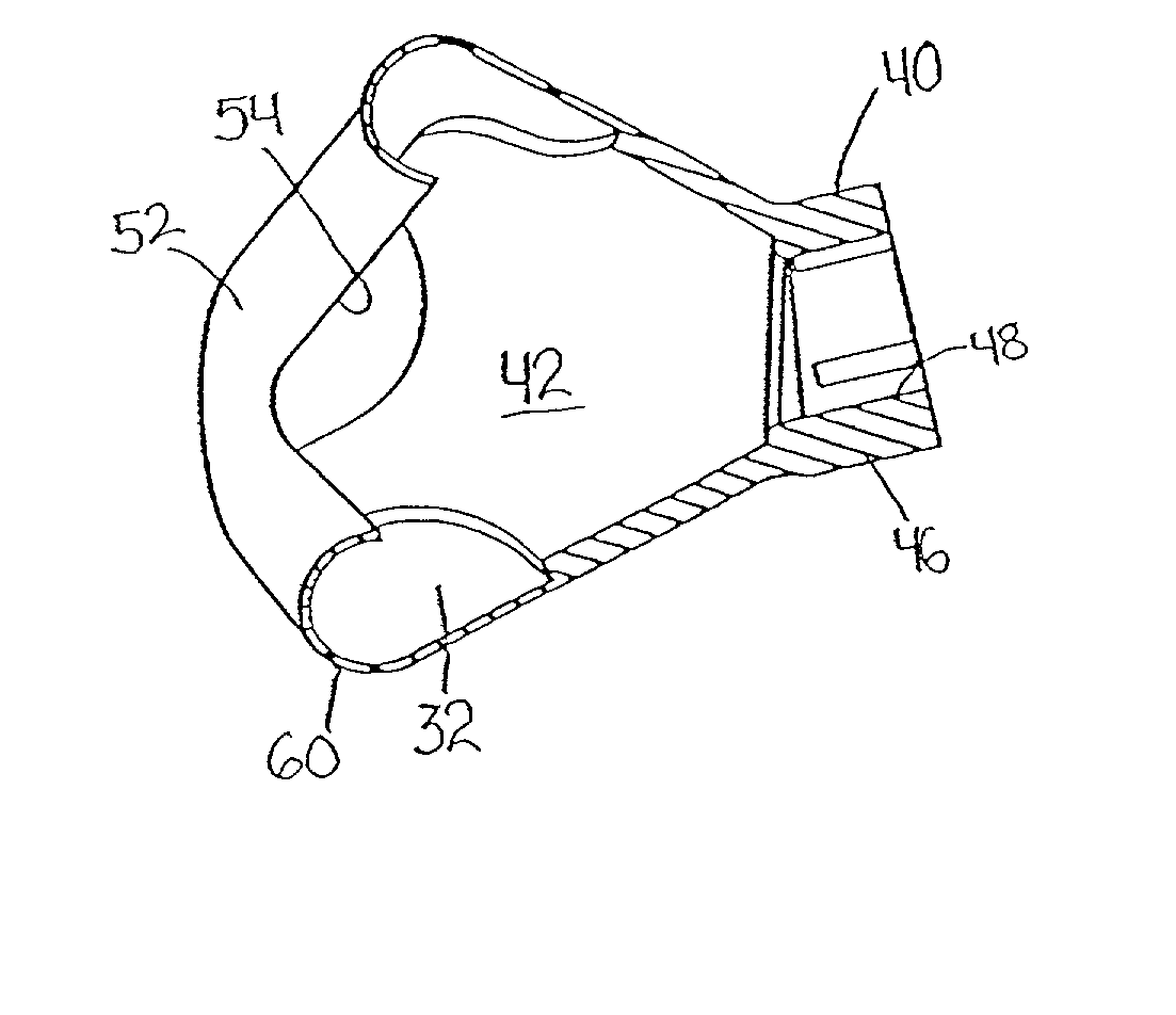 Nasal mask and system using same