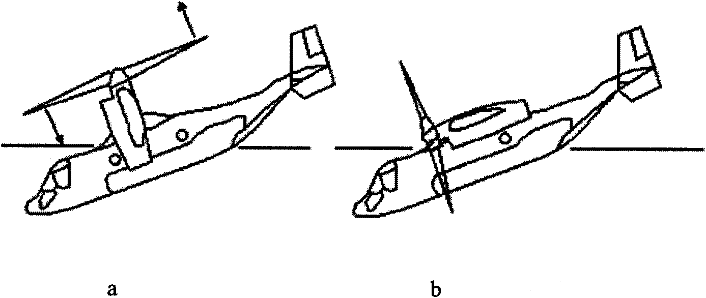 Tiltrotor controlled by double-propeller vertical duct