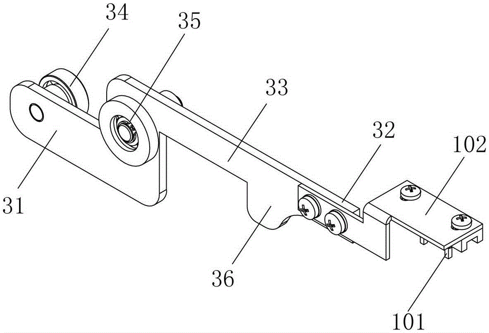 A self-positioning car door lock knife