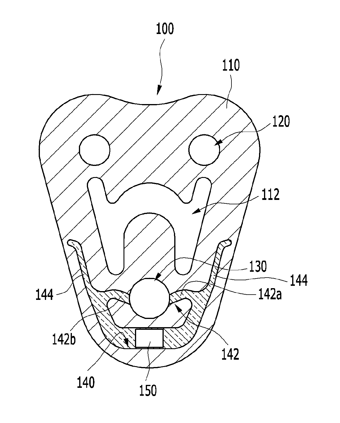 Exhaust pipe mounting unit for vehicle