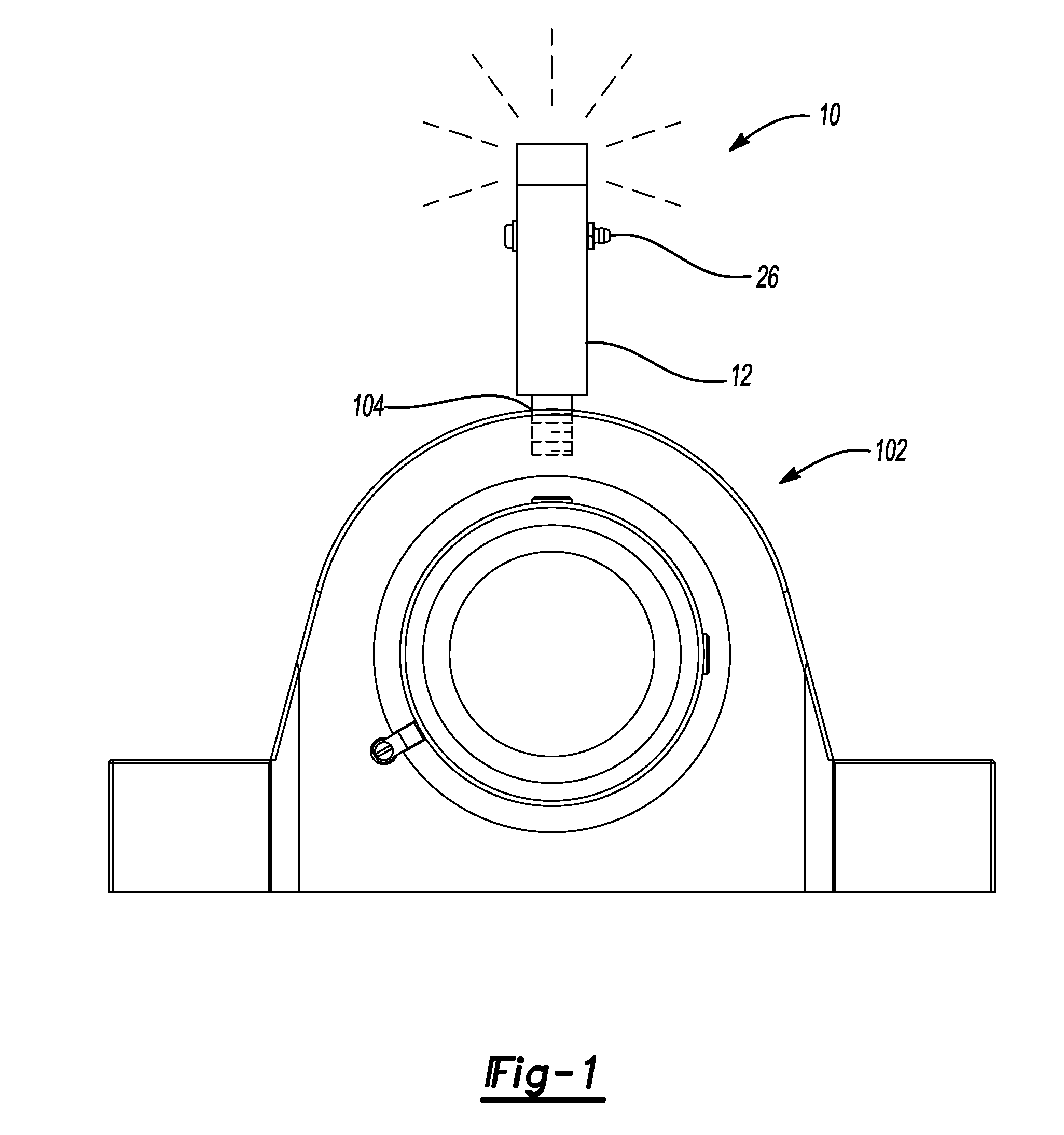 Temperature sensing grease fitting with alarm