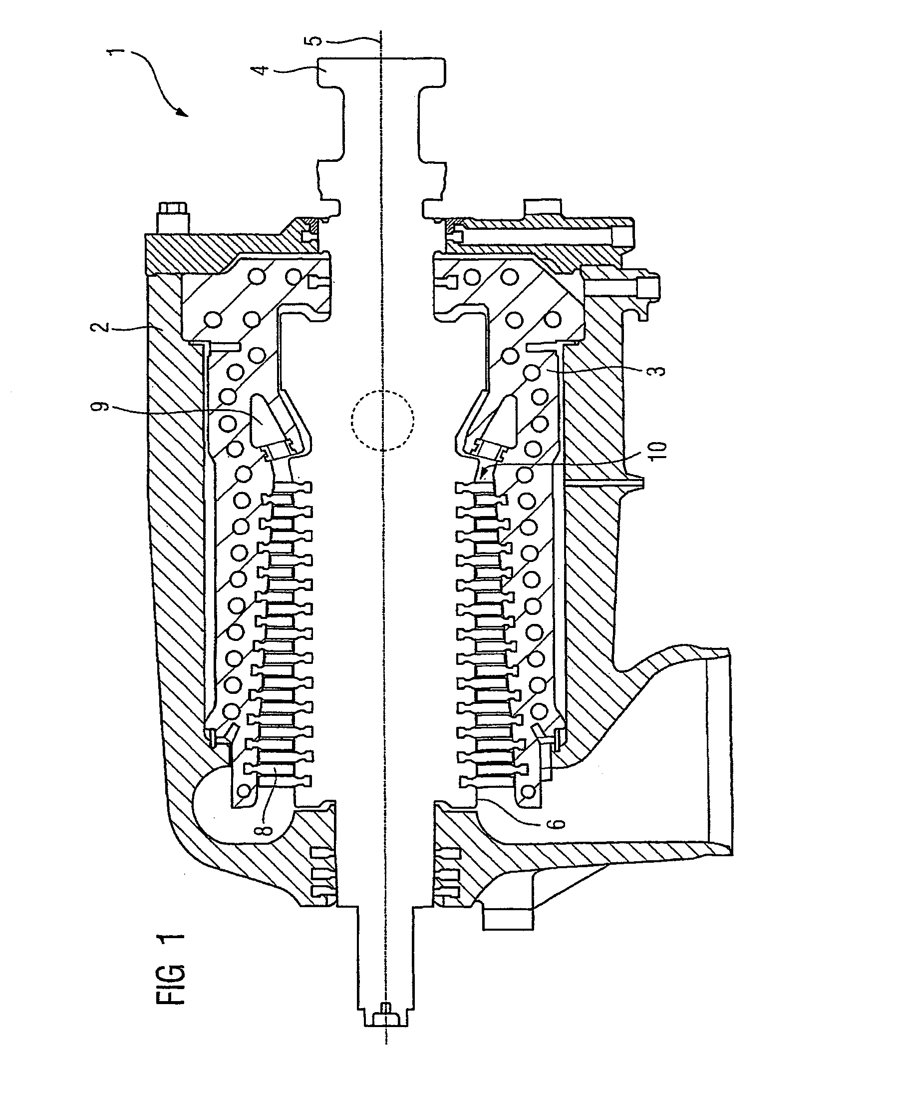 Method and device for determining defects in a turbine blade