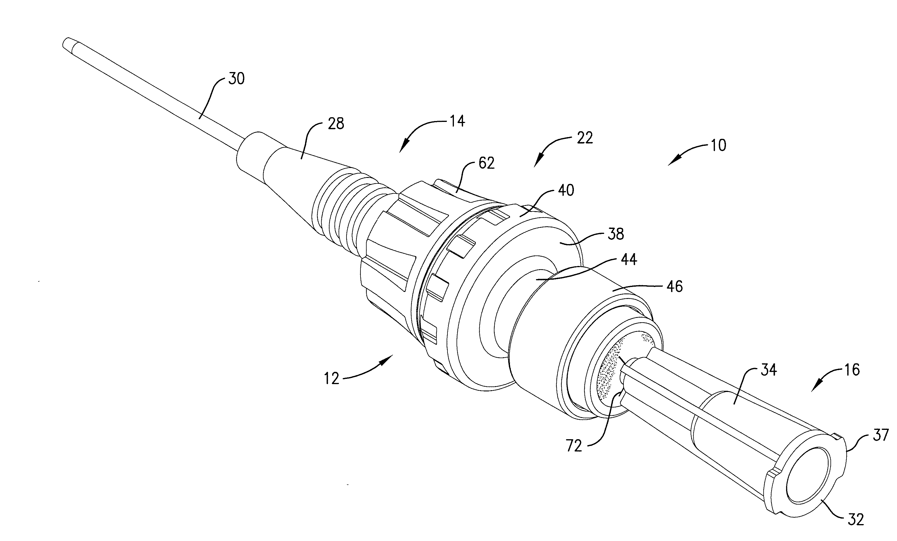 Intravenous injection site with split septum and pressure activated flow control valve