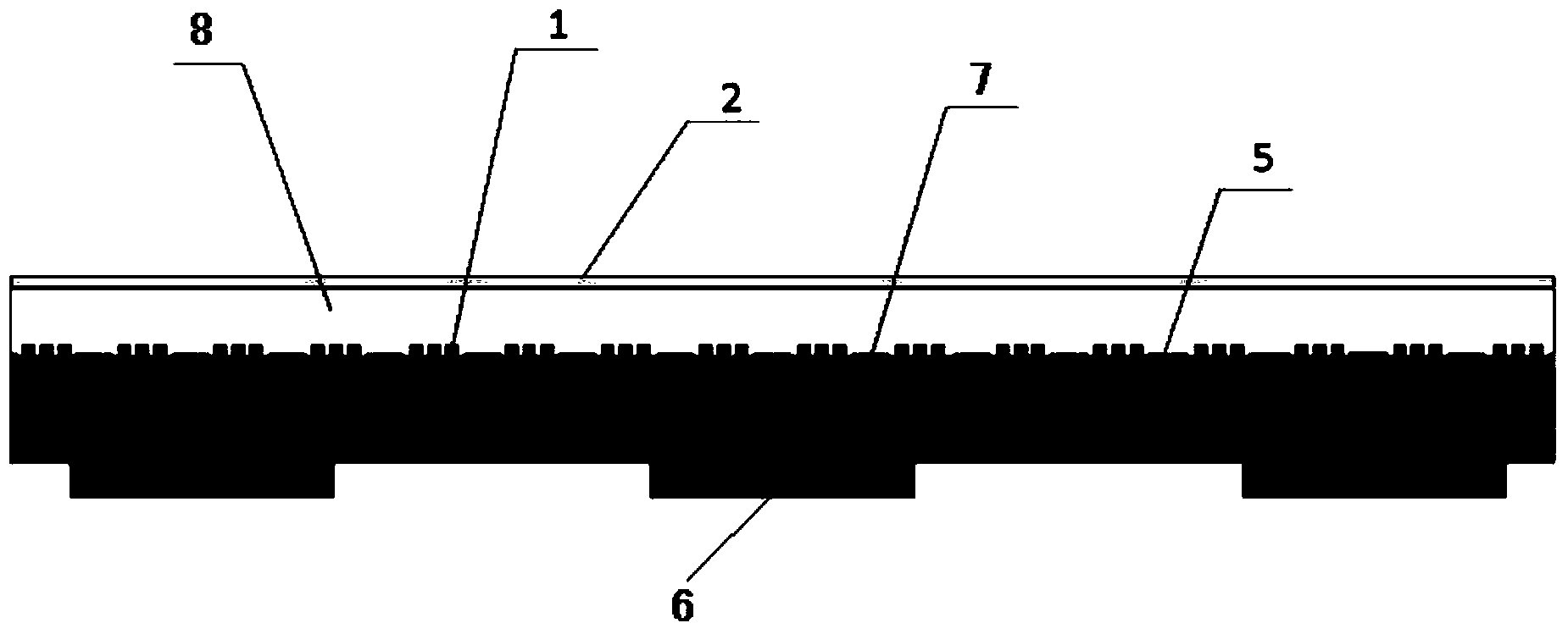 Integrated LED displaying packaging module with LED chips arranged in wafers in inverted mode