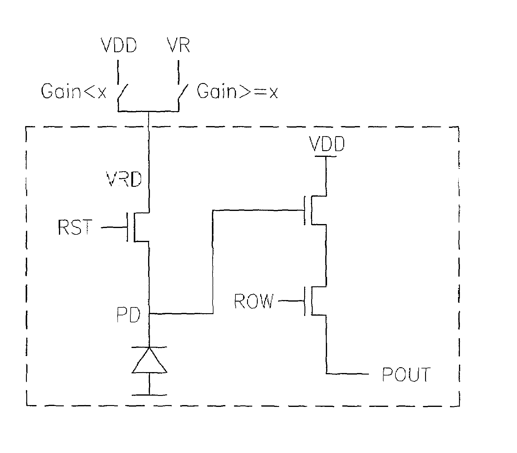 Method and apparatus of controlling a pixel reset level for reducing an image lag in a CMOS sensor