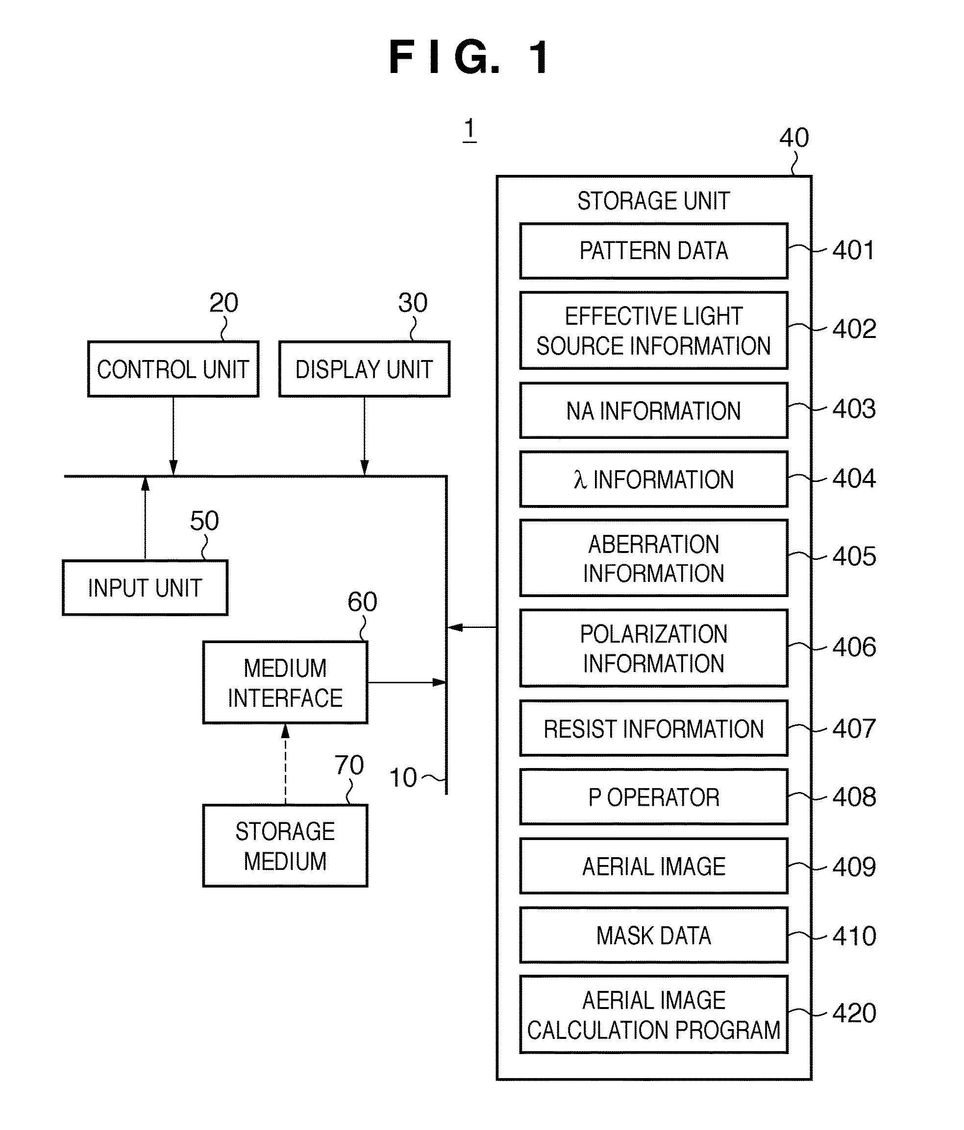 Computer readable medium and exposure method