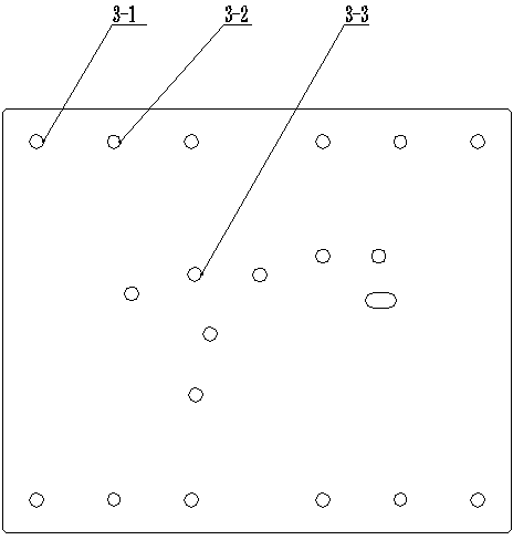 Right mounting bracket blanking and punching composite die