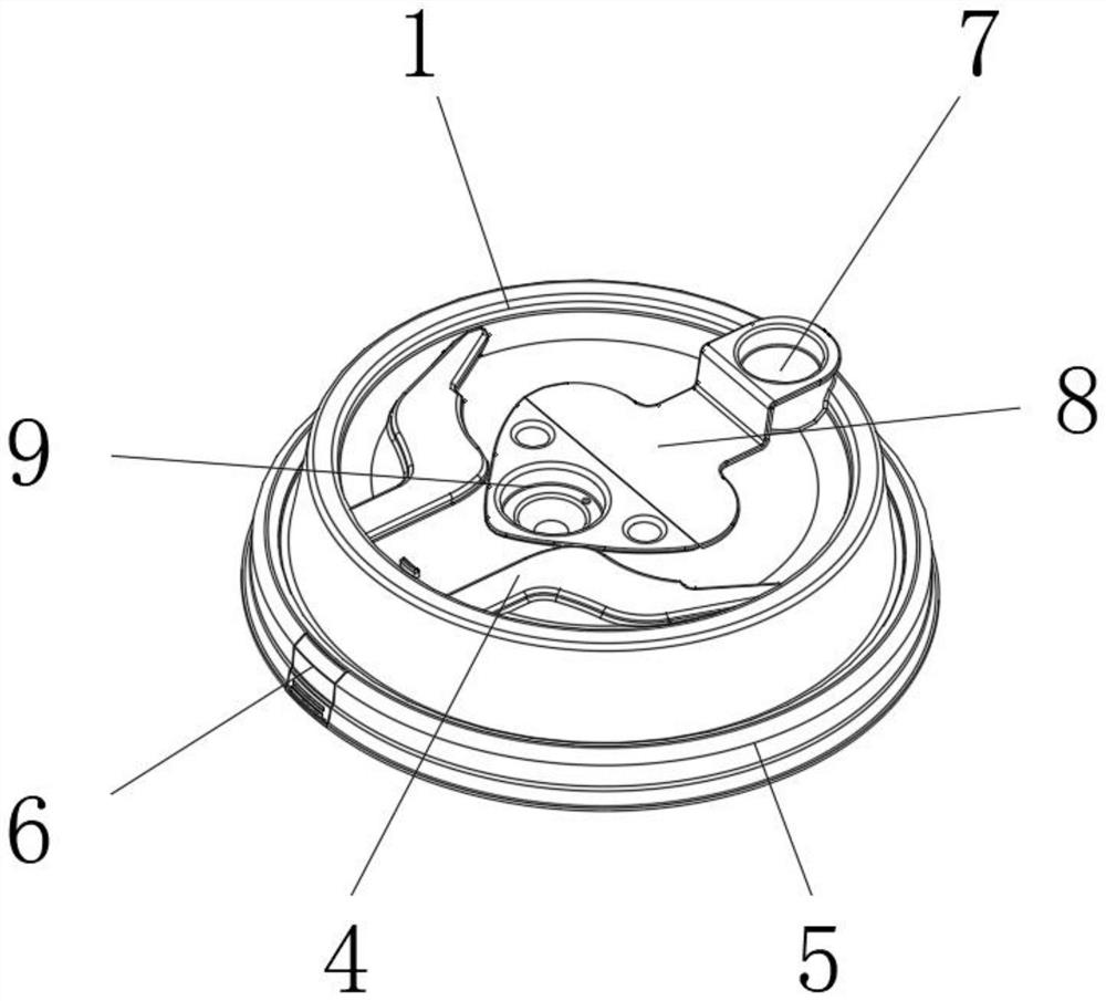 Leakage-proof heart-shaped cup cover