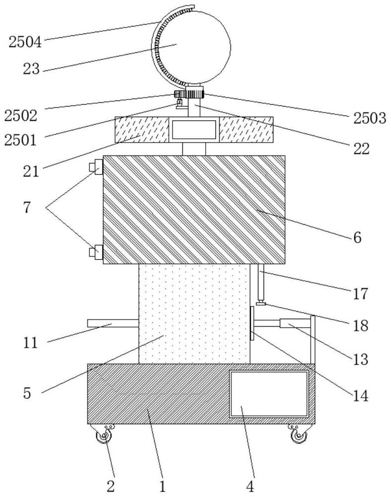 Dust control device for processing blended covering yarn