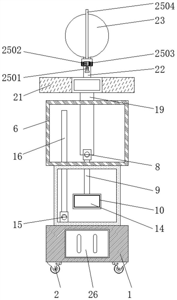 Dust control device for processing blended covering yarn