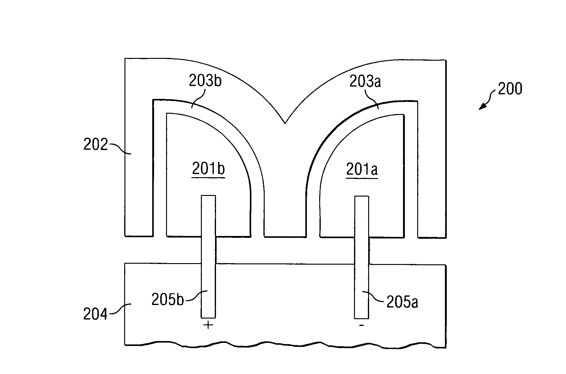 Miniature balanced antenna with differential feed