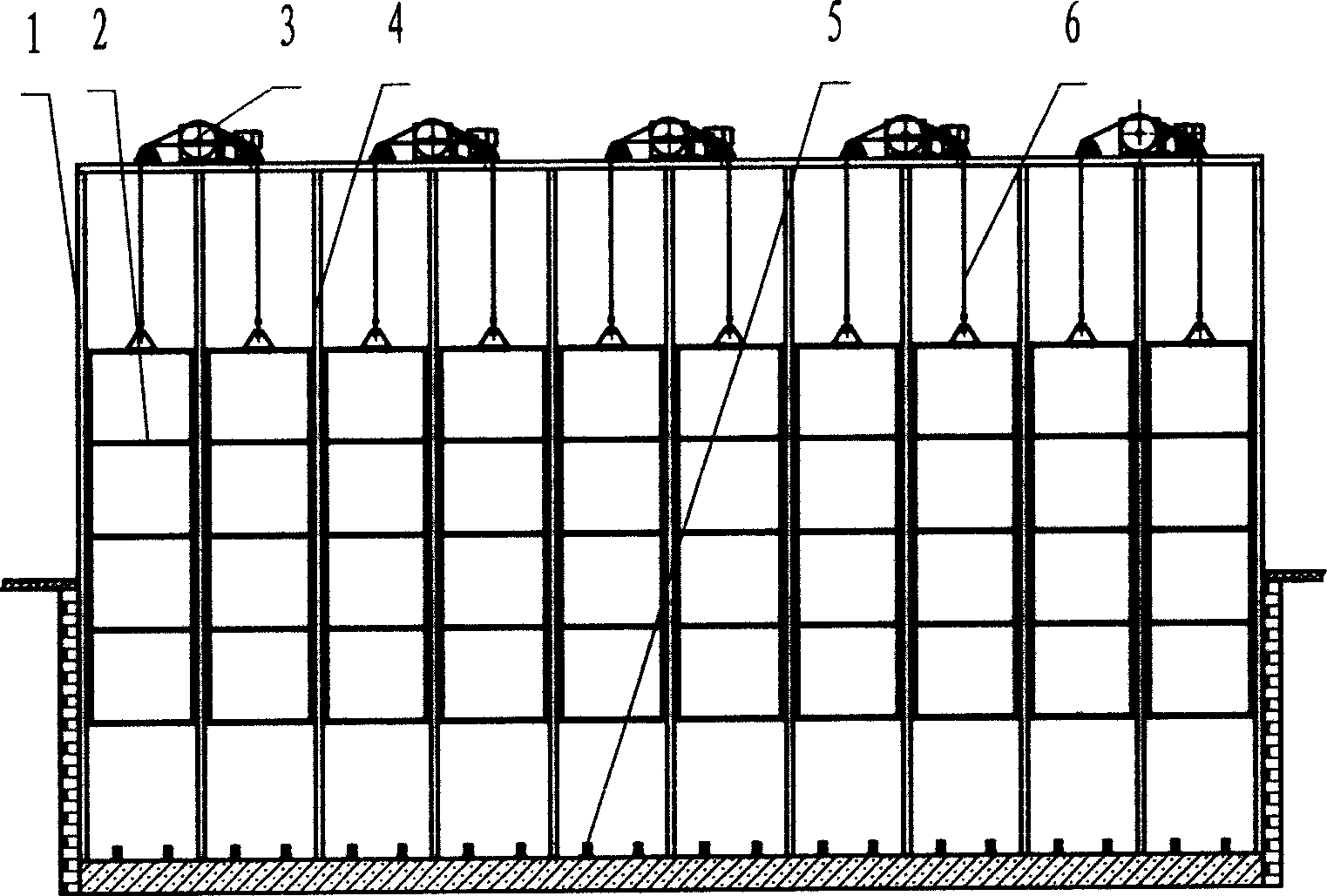 Reciprocal counter-weight lifting type stereo garage