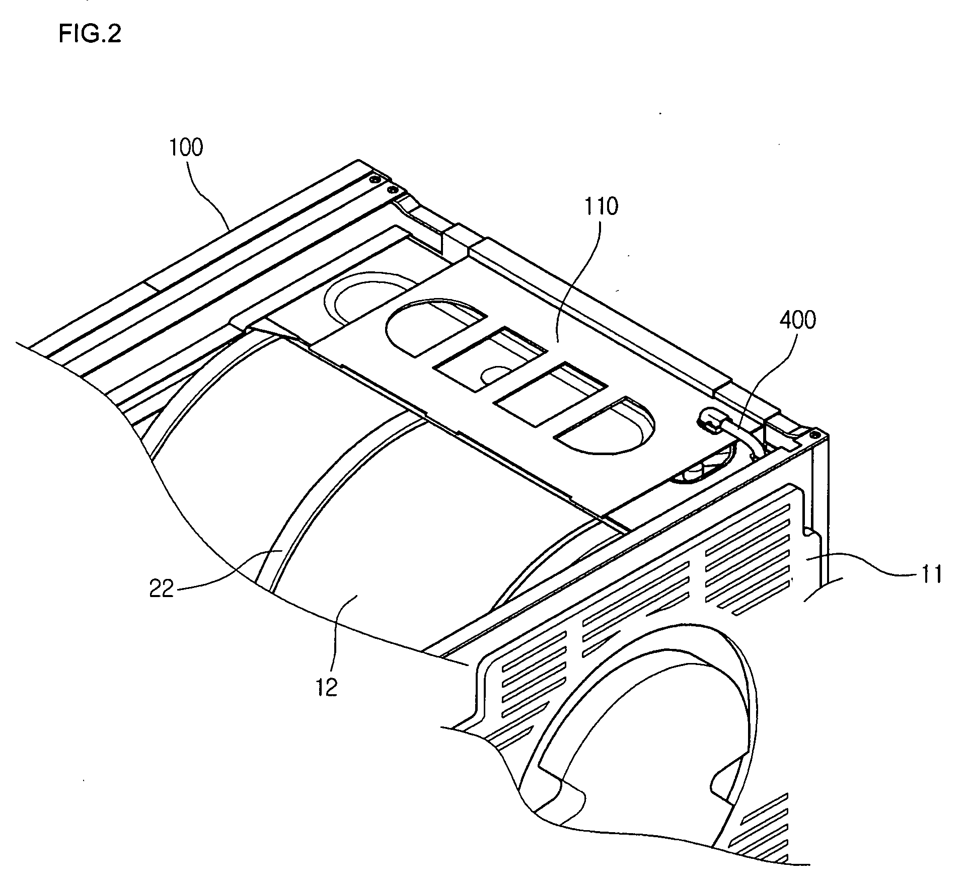 Condensed water storing apparatus of a dryer