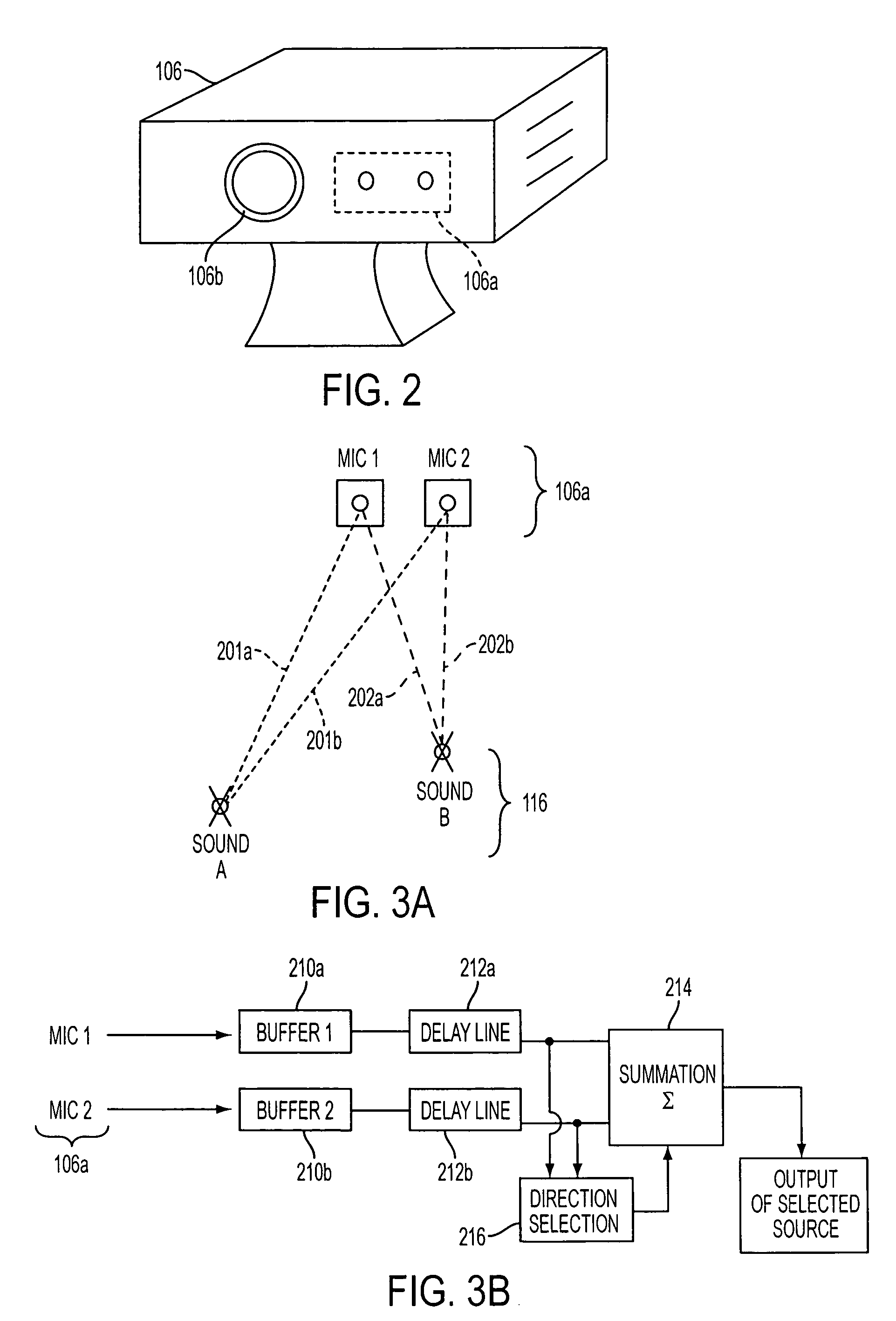 Selective sound source listening in conjunction with computer interactive processing