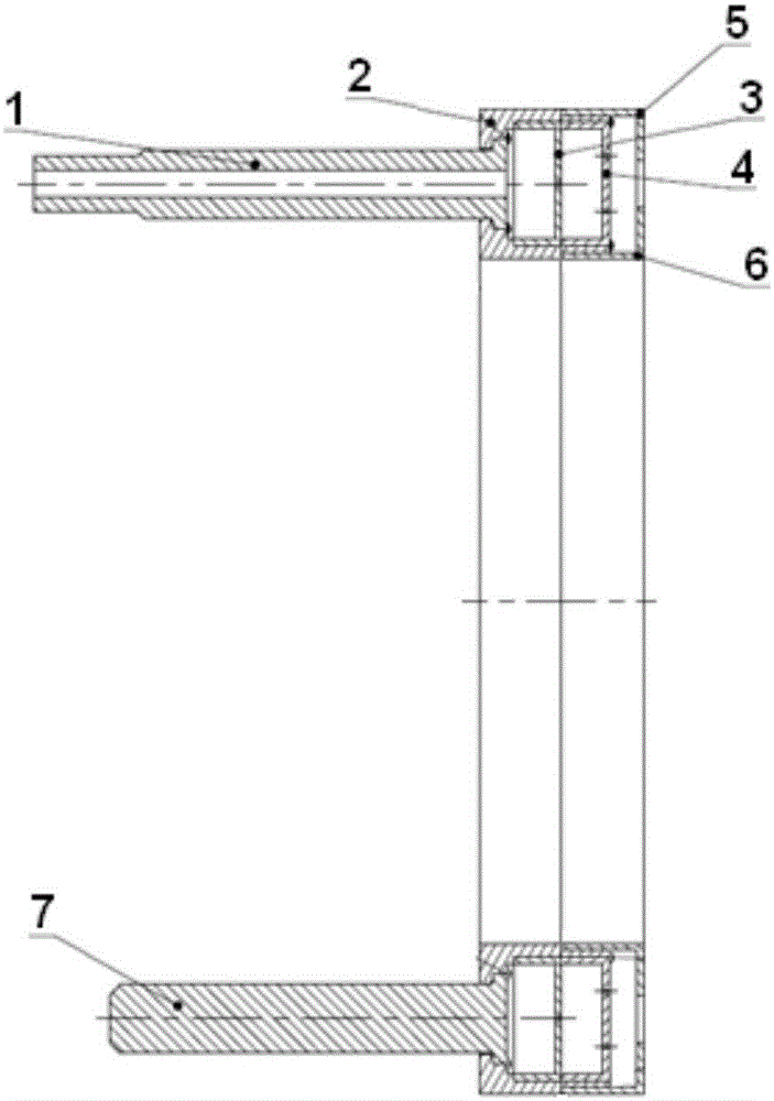 Double-layer pore plate type gas distributor easy to assemble