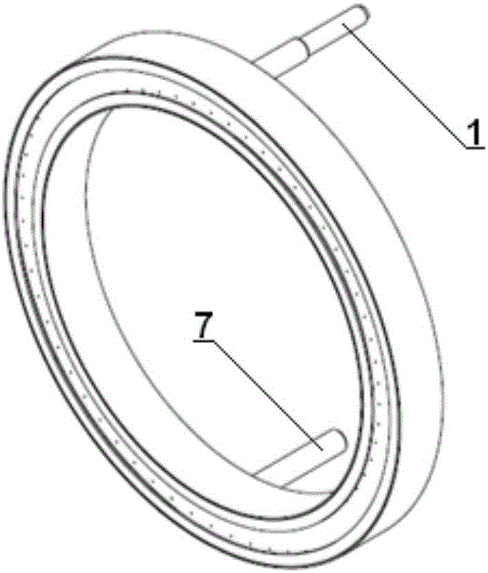 Double-layer pore plate type gas distributor easy to assemble