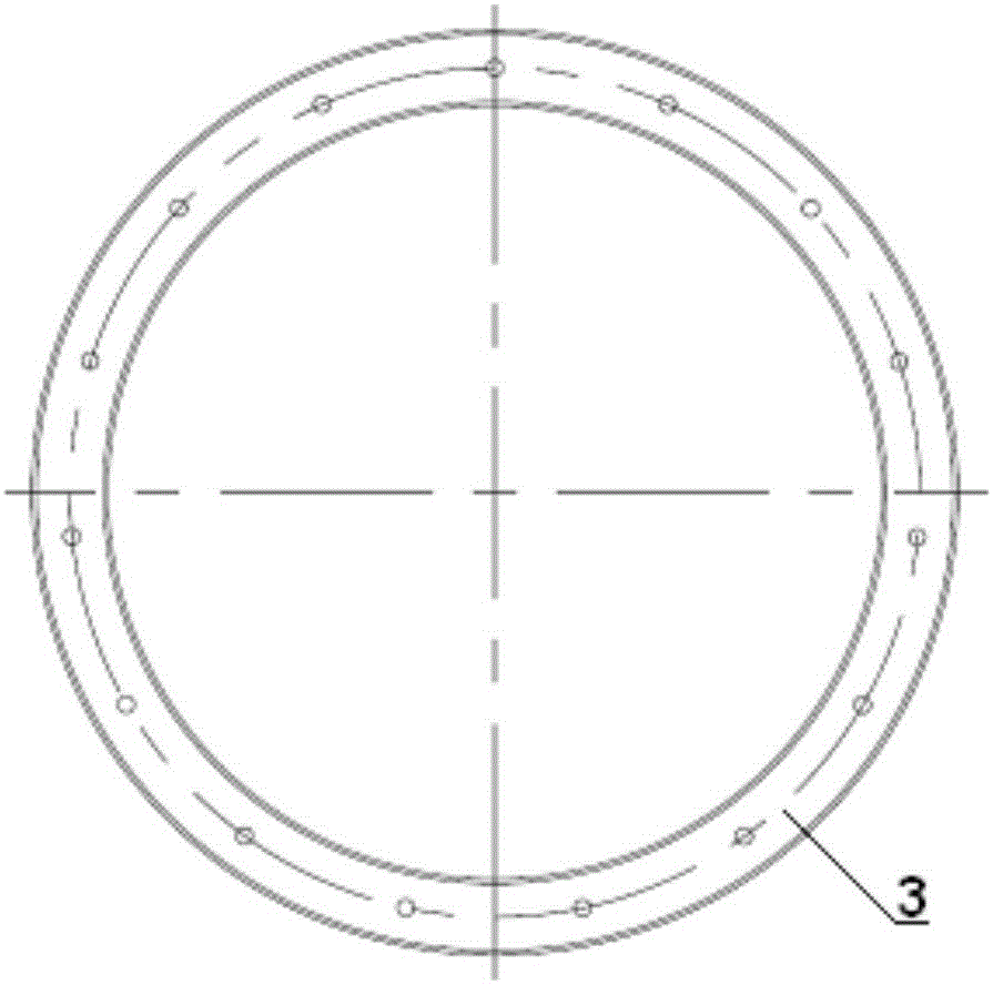 Double-layer pore plate type gas distributor easy to assemble