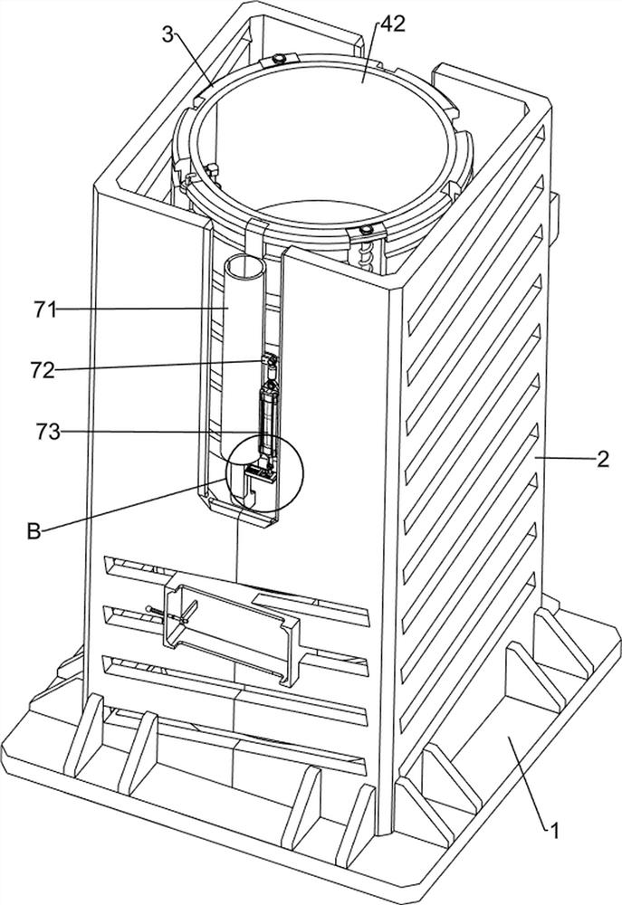 Liquid radioactive waste treatment equipment capable of reducing storage space