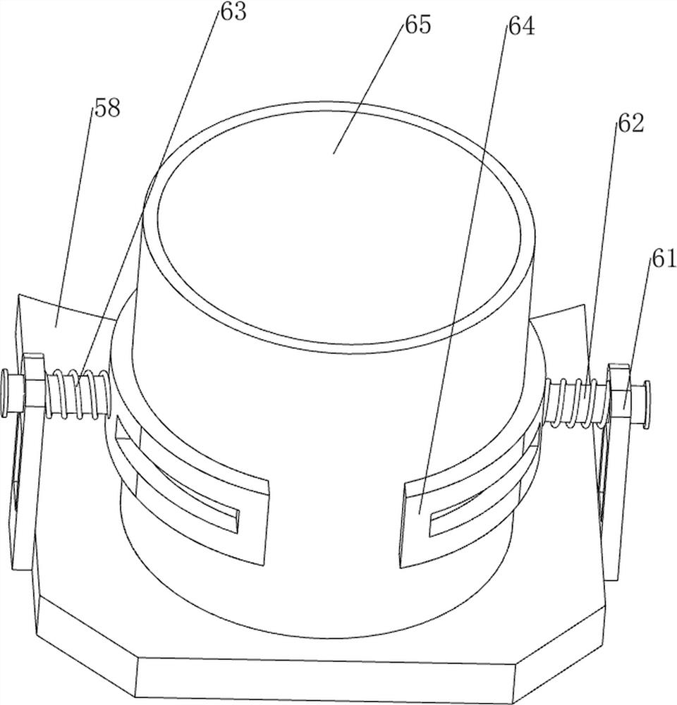 Quantitative split charging device for bulk flour