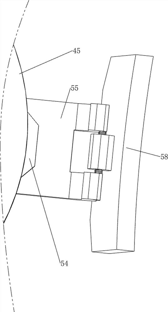 Quantitative split charging device for bulk flour