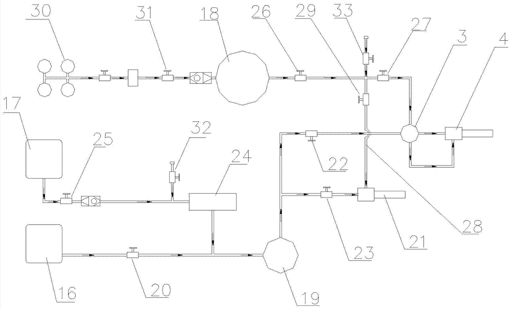 Vehicle-mounted high-spray multi-agent combined jet fire extinguishing device