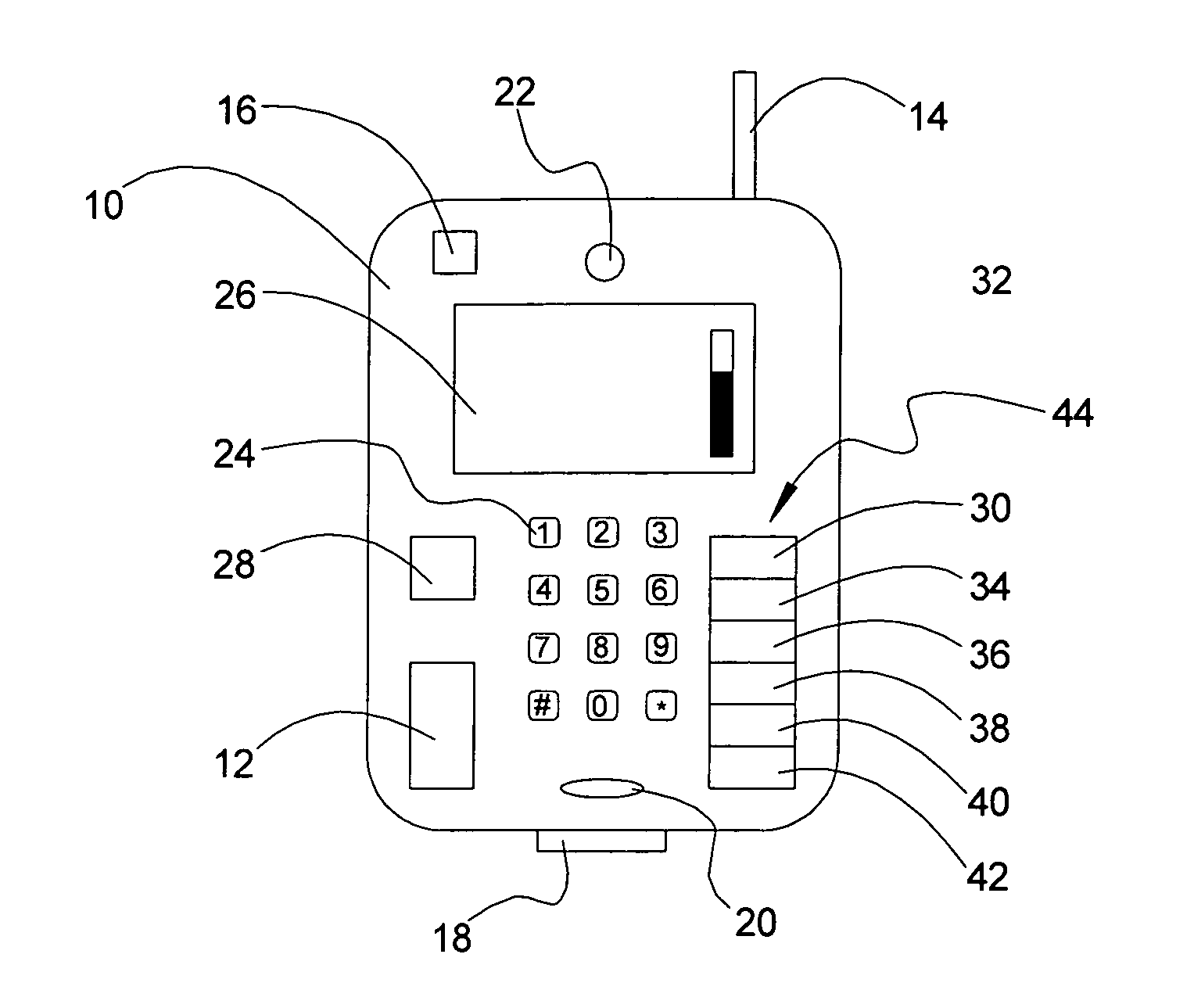 Battery charge status indicator for user terminal device