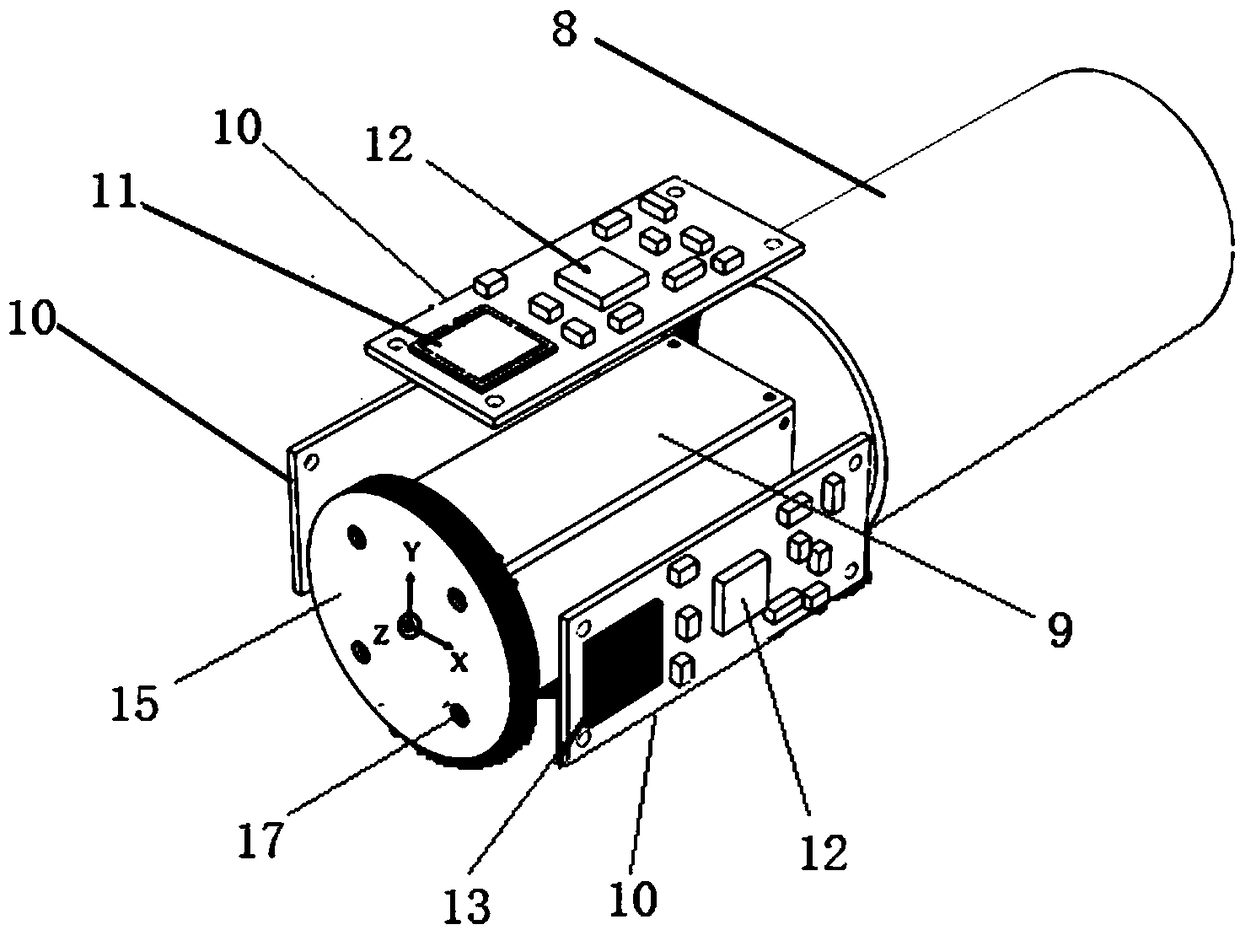 Three-component marine gravity measurement device