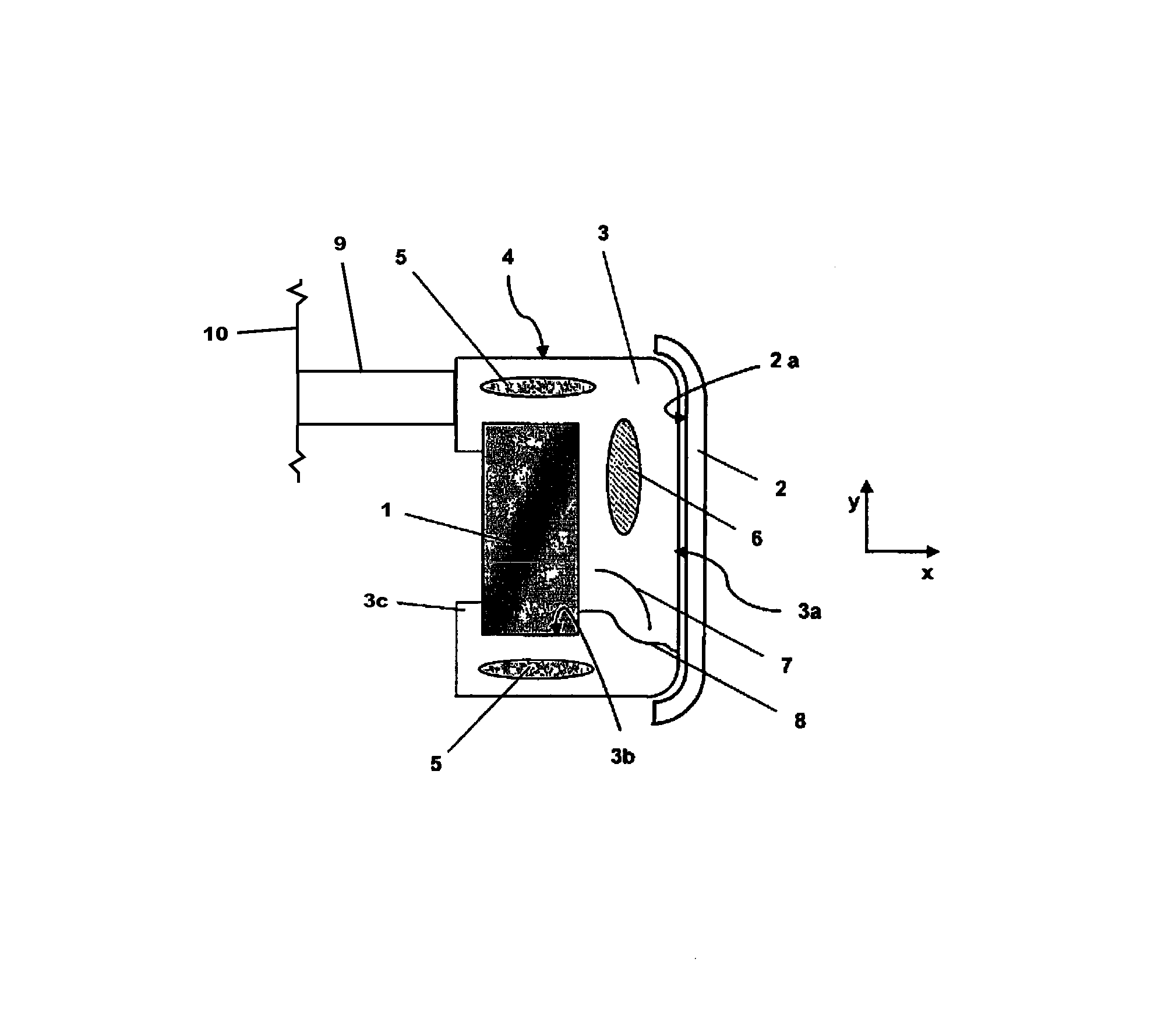 Device for fastening a sensor assembly, especially a radar sensor