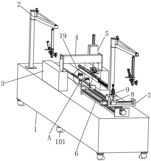 Glass cutting and edge sealing equipment for building decoration and use method