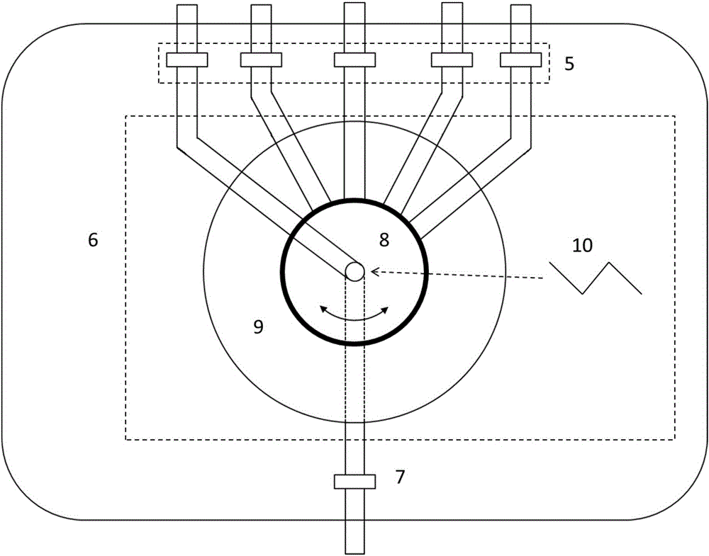 Automatic infusion set based on multi-pass structure