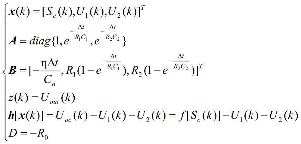 Strong-tracking self-adaptive-SQKF-based SOC estimation method of emergency lamp battery