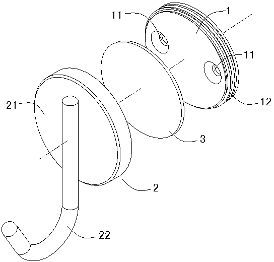 Wardrobe hook with screw concealing function