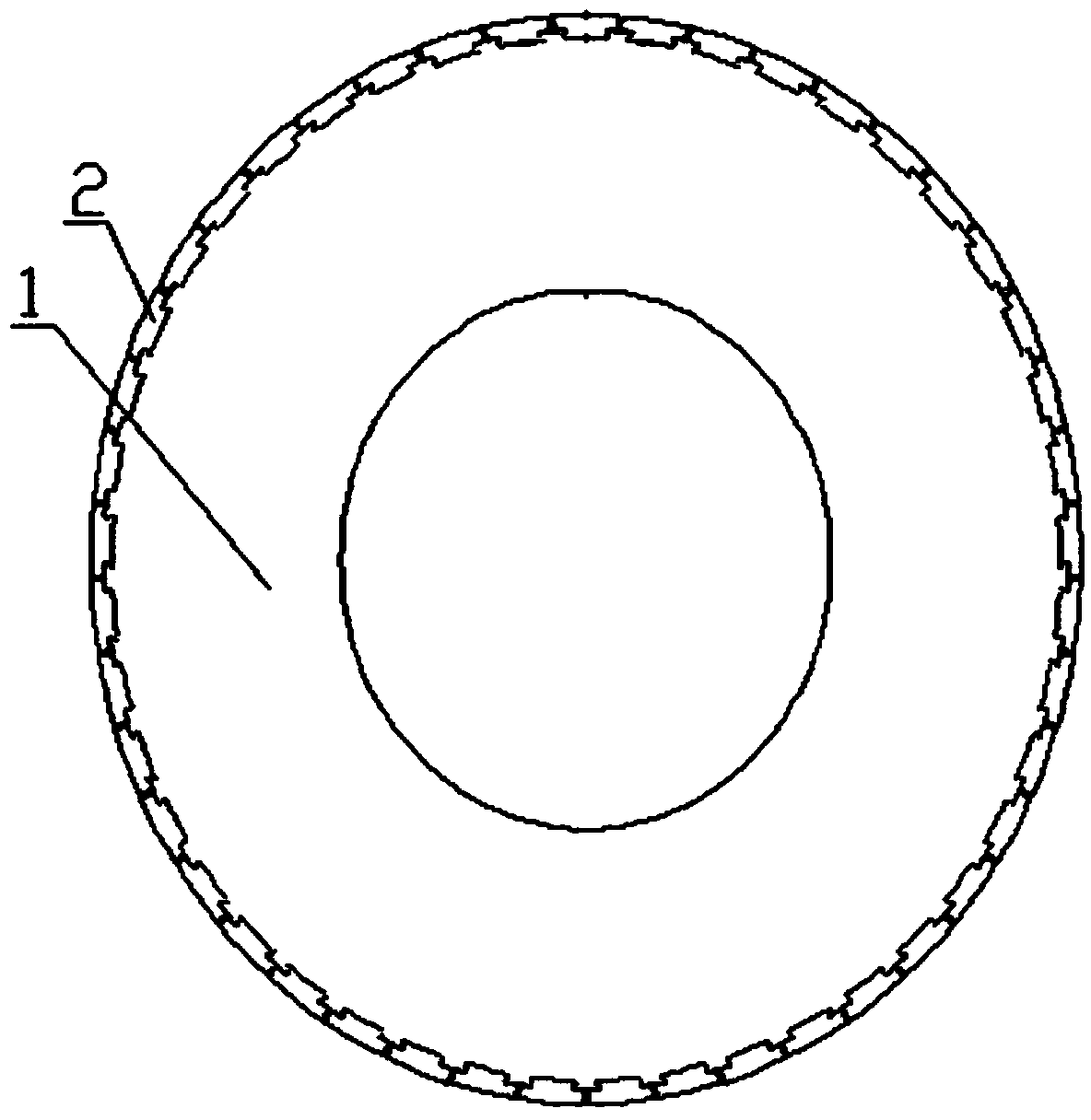 Grinding wheel structure and manufacturing method