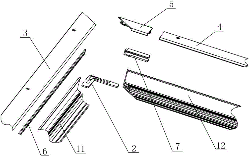 LED panel lamp and angle connecting piece thereof