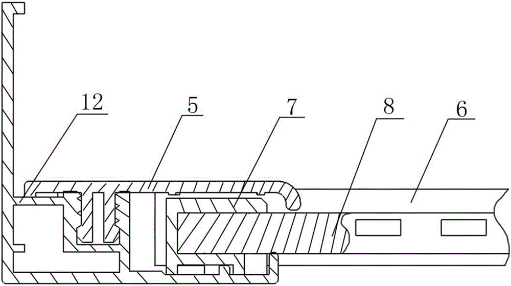 LED panel lamp and angle connecting piece thereof