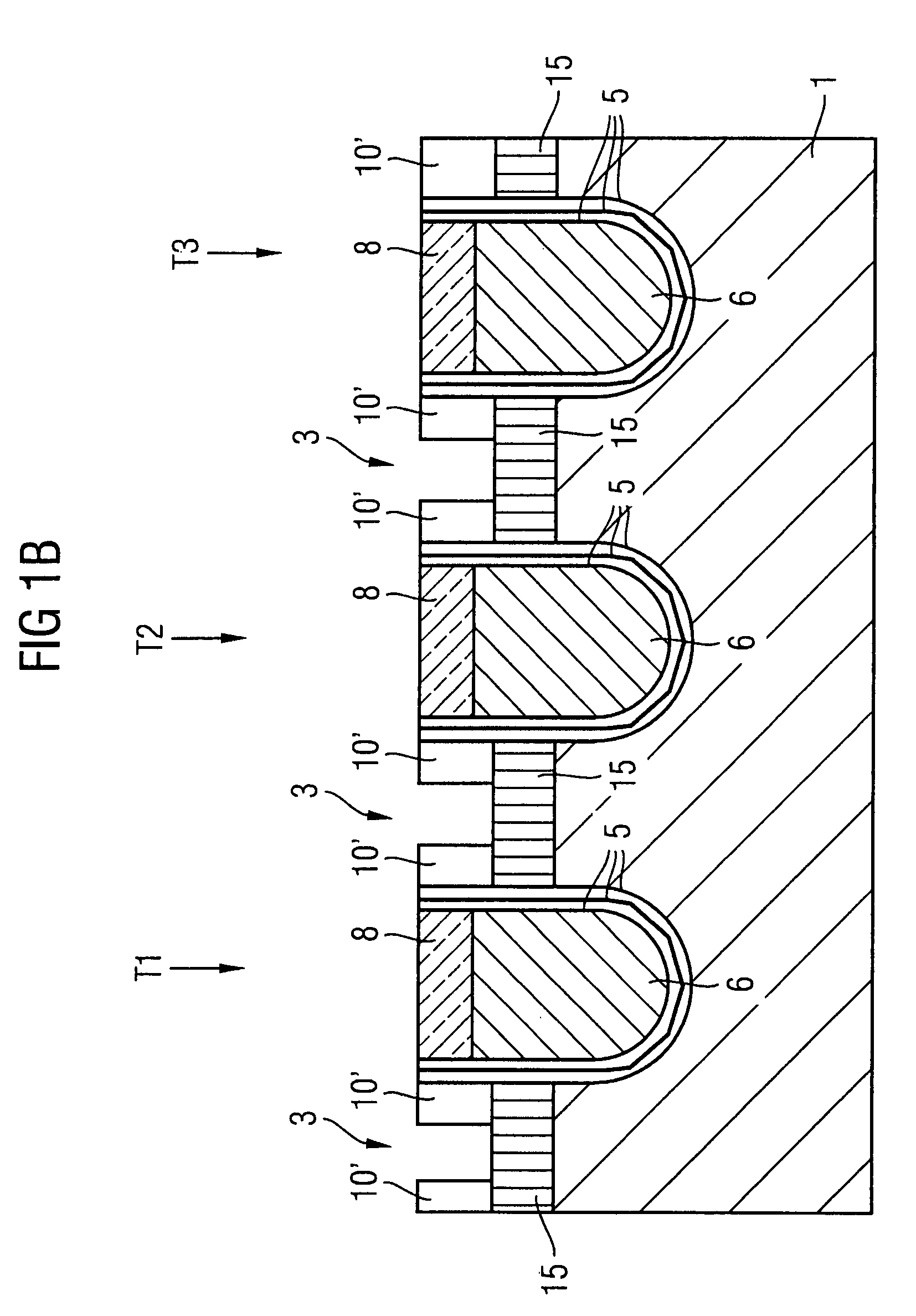 NROM semiconductor memory device and fabrication method