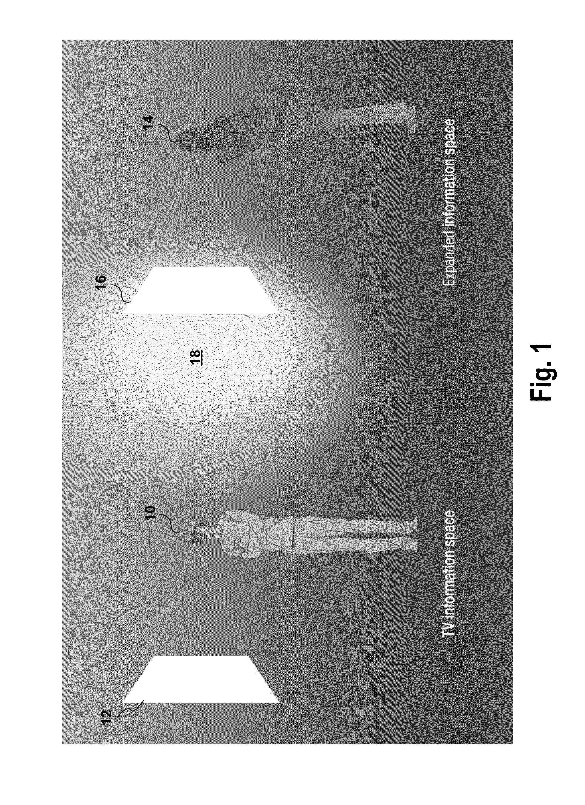 Methods and systems for interaction with an expanded information space